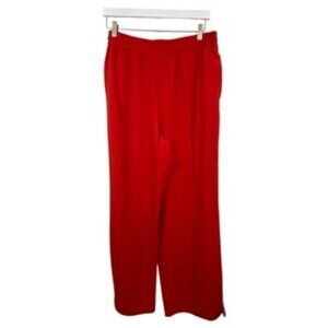 All in Motion Varsity Red Blue & White Stripe Wide Leg Track Pants Size Large